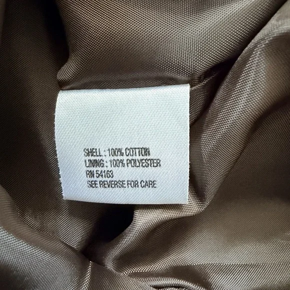 NWT Calvin Klein Classic Sheath Dress Brown 100% Cotton Lined Size 10 - Picture 10 of 10